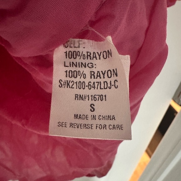 Karlie Pink & Red Smocked Waist Mini Dress​​​ - Picture 5 of 6